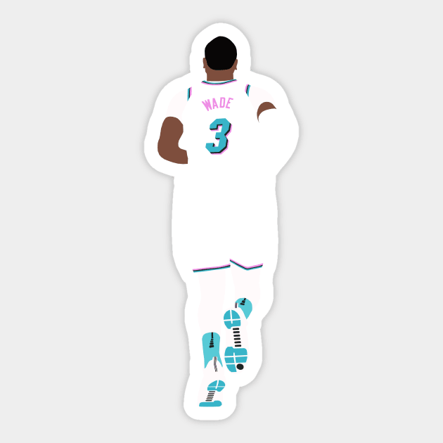 Dwyane Wade Miami Vice Sticker by xRatTrapTeesx